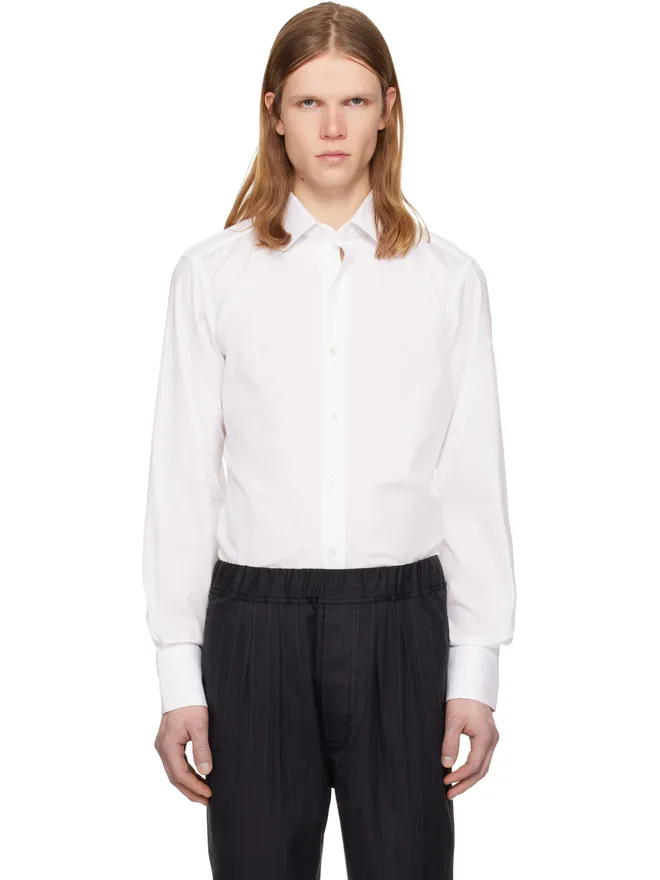 TOM FORD TOM FORD ストレッチポプリン スリムフィット シャツの商品画像