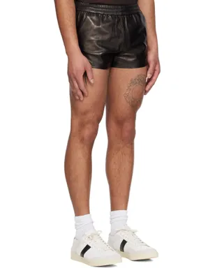 TOM FORD ライト ナッパレザー ショートパンツ - サムネイル2