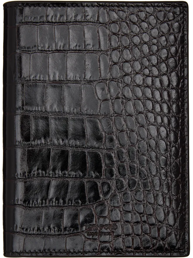 TOM FORD TOM FORD Shiny Printed Croc T Line パスポートケースの商品画像