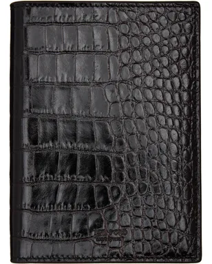 TOM FORD Shiny Printed Croc T Line パスポートケース - サムネイル1