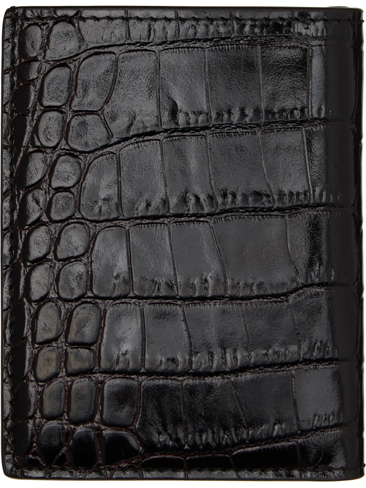 TOM FORD Shiny Printed Croc T Line カードケース - 画像2