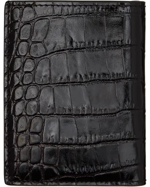 TOM FORD Shiny Printed Croc T Line カードケース - サムネイル2