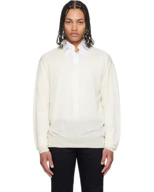 TOM FORD ファインゲージ カシミヤ 長袖 Vネックセーター - サムネイル1