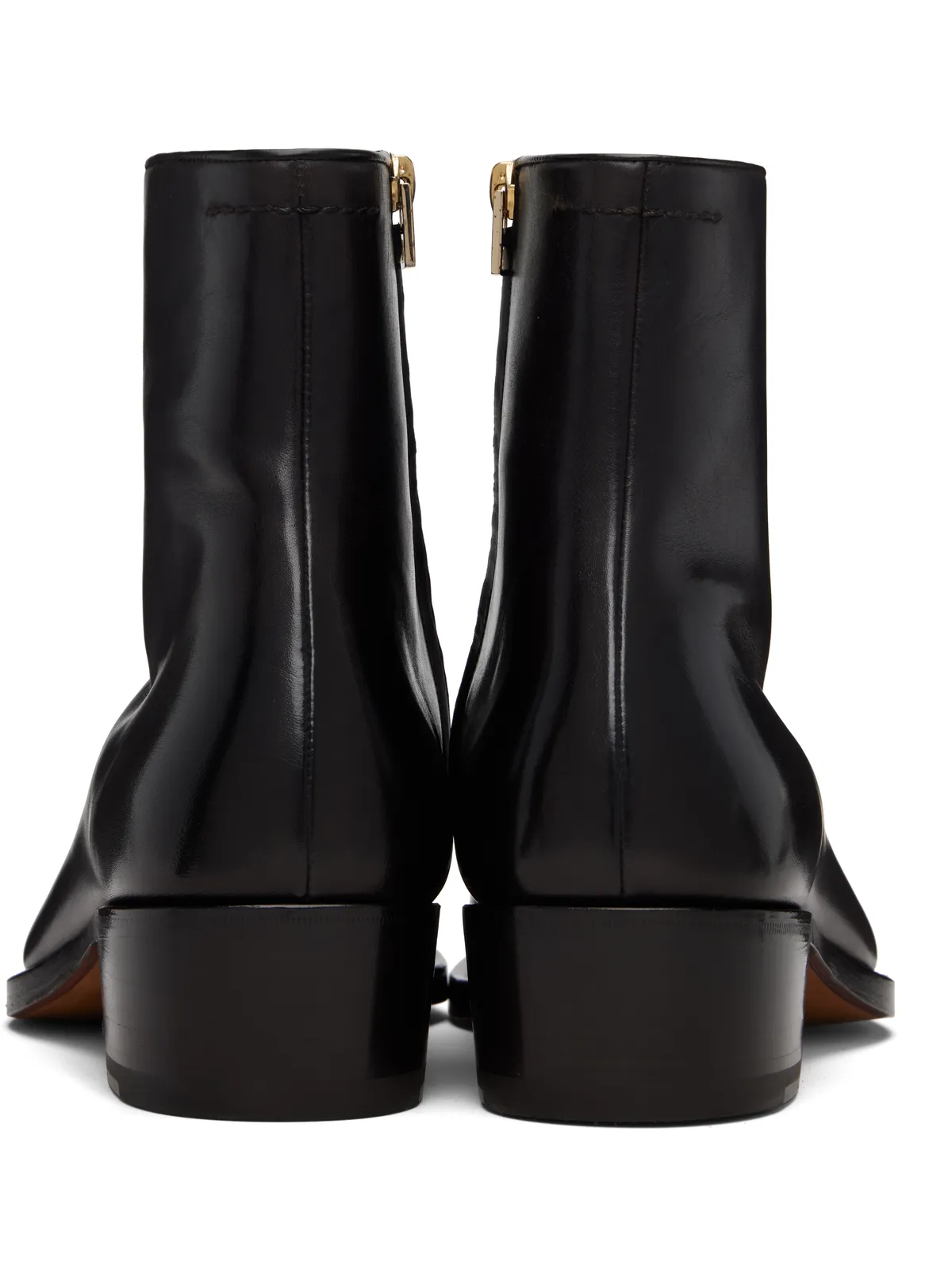 TOM FORD Vincent バーニッシュ レザー ブーツ - 画像2