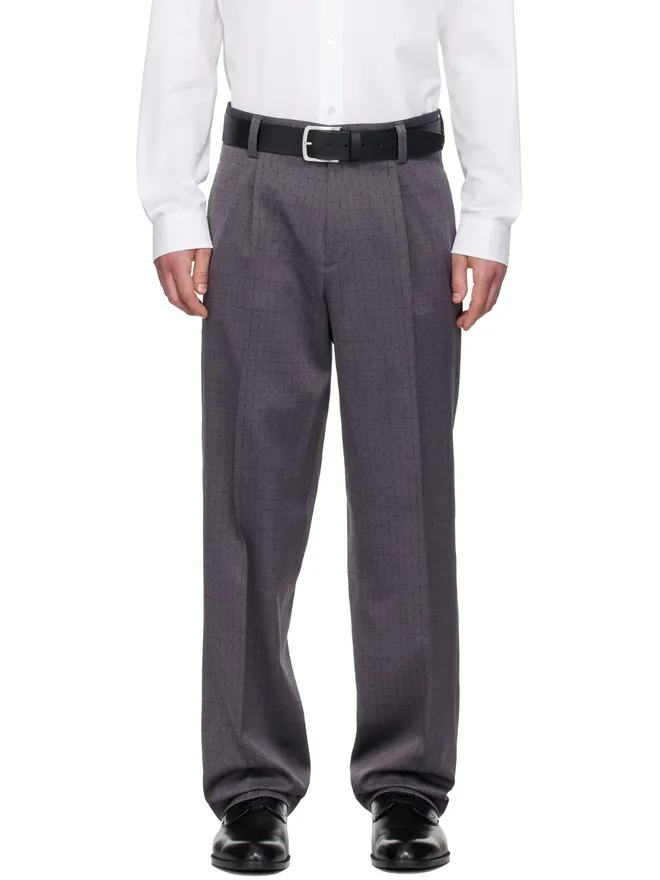 Hugo Hugo Checked Modern-Fit トラウザーズの商品画像