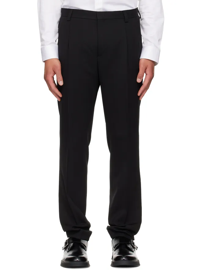 Hugo Hugo Extra-Slim-Fit ウールブレンド ツイル トラウザーズの商品画像