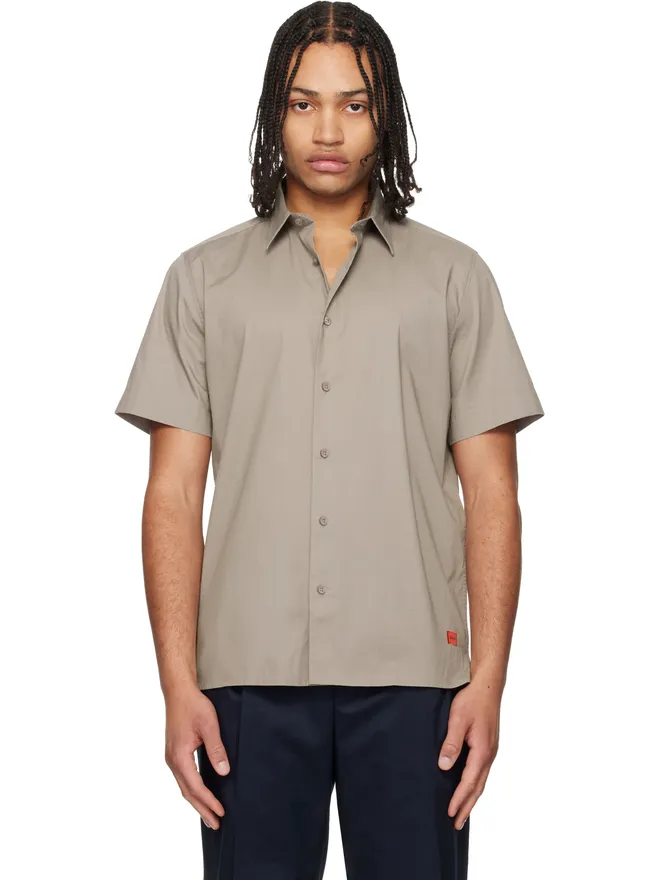 Hugo Hugo Relaxed-Fit ストレッチコットン シャツの商品画像