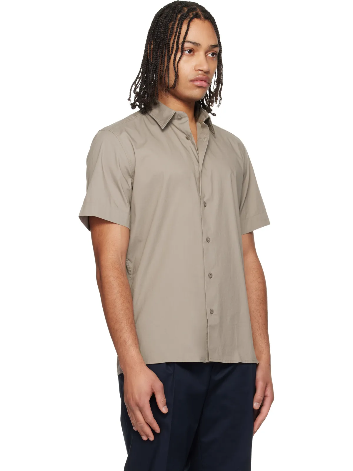 Hugo Relaxed-Fit ストレッチコットン シャツ - 画像2
