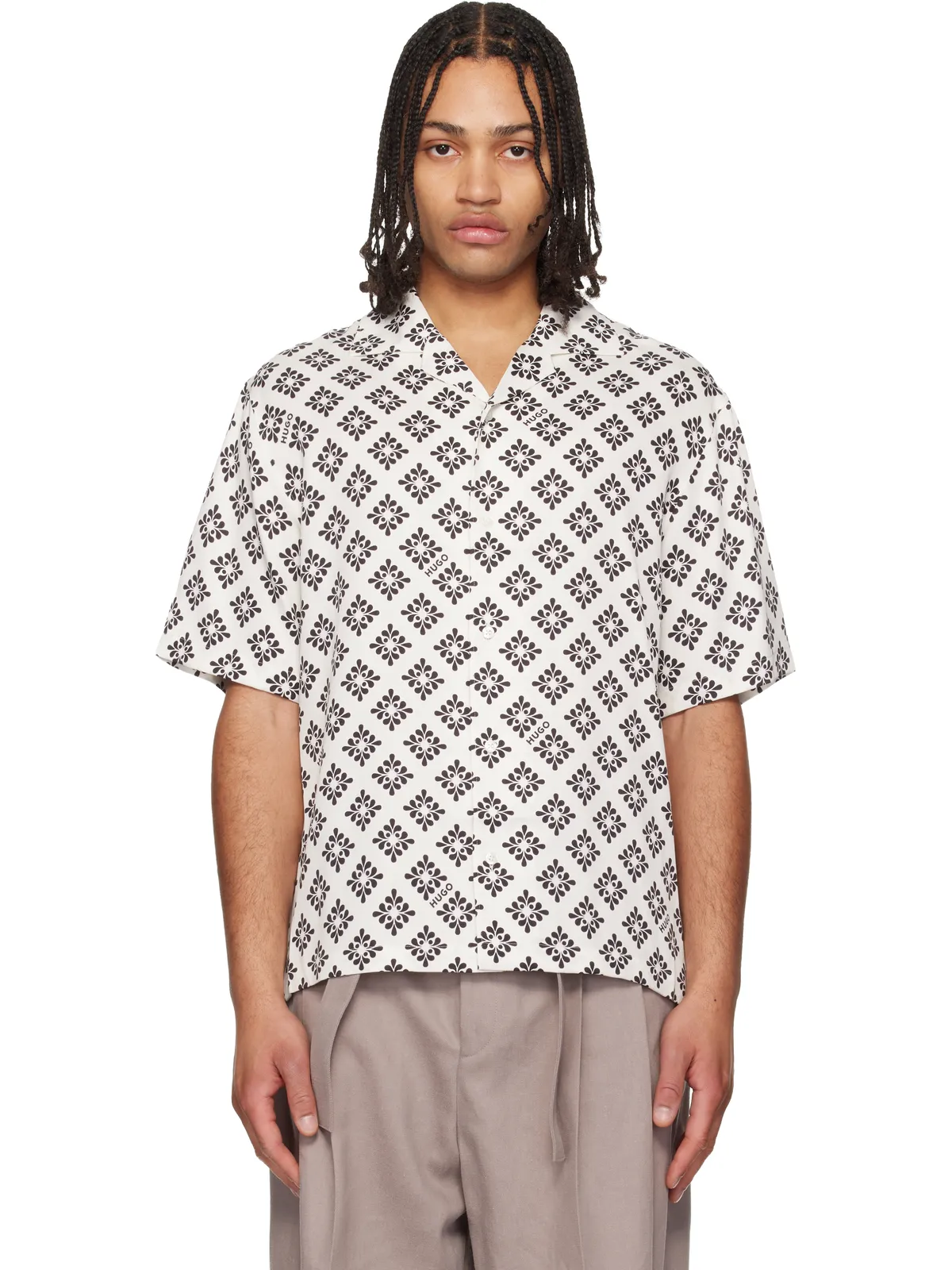 Hugo Oversize-Fit Statement プリントシャツ - 画像1