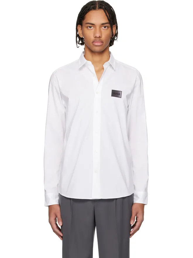 Hugo Hugo ストレッチコットン キャンバス リラックスフィット シャツの商品画像
