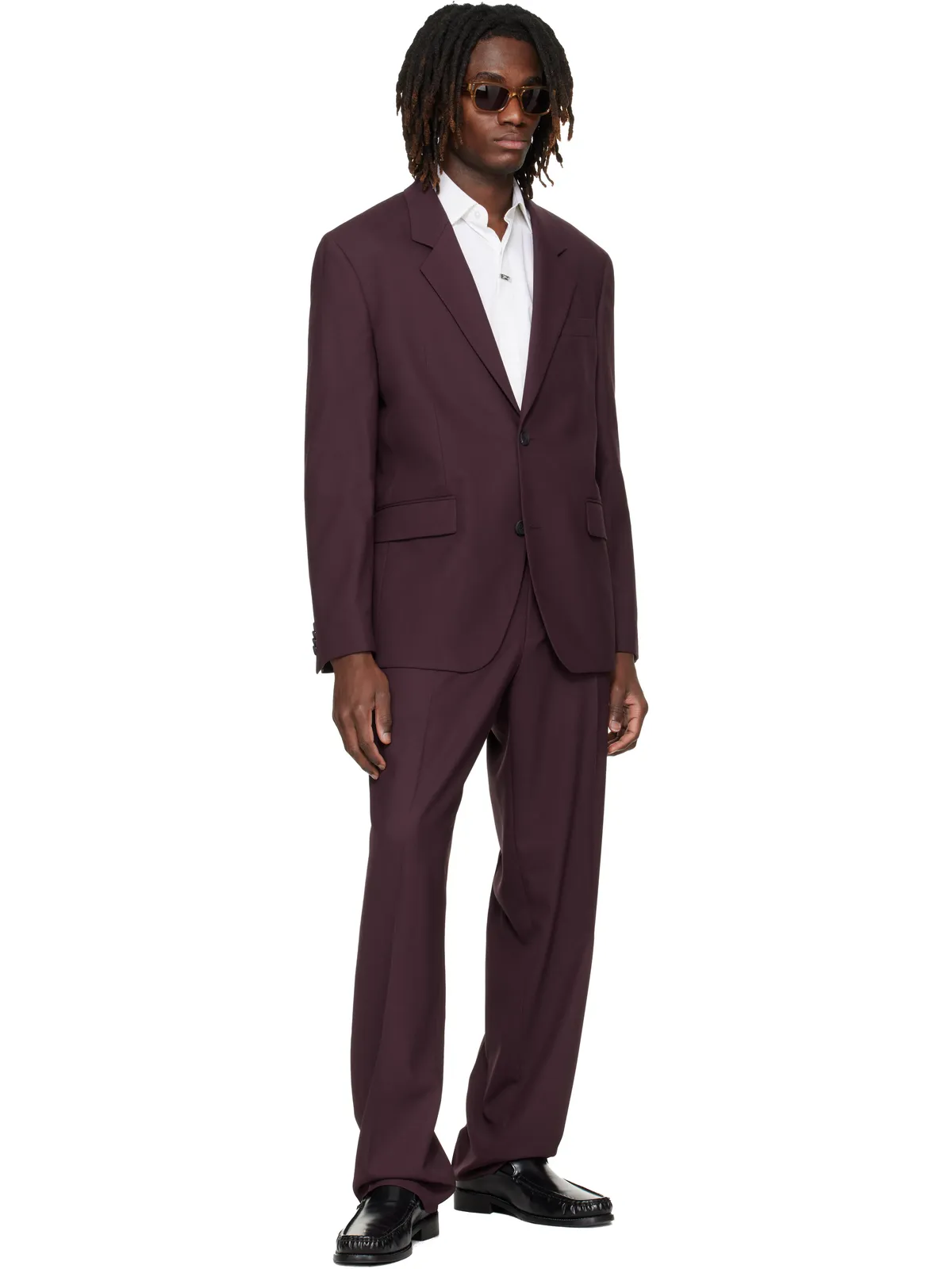 Hugo Two-Piece Modern-Fit ストレッチツイル スーツ - 画像5