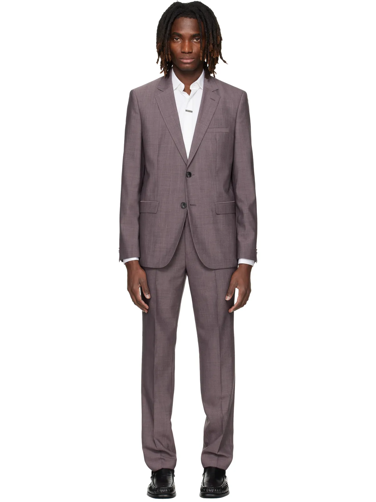 Hugo Two-Piece Extra-Slim-Fit ウールブレンド スーツ - 画像1