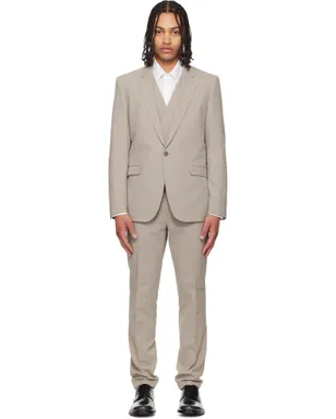 Hugo Three-Piece Extra-Slim-Fit ストレッチコットン シアサッカー スーツ - サムネイル1