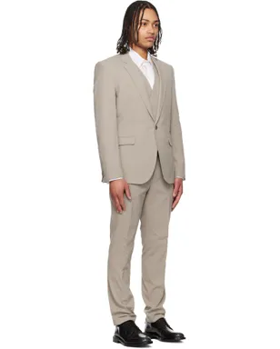 Hugo Three-Piece Extra-Slim-Fit ストレッチコットン シアサッカー スーツ - サムネイル2