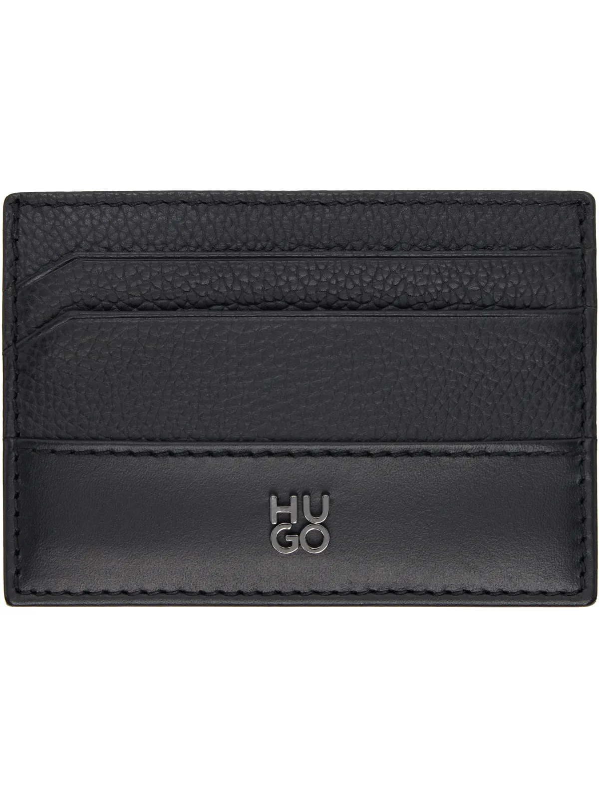Hugo Stacked-Logo Trim カードケース - 画像1