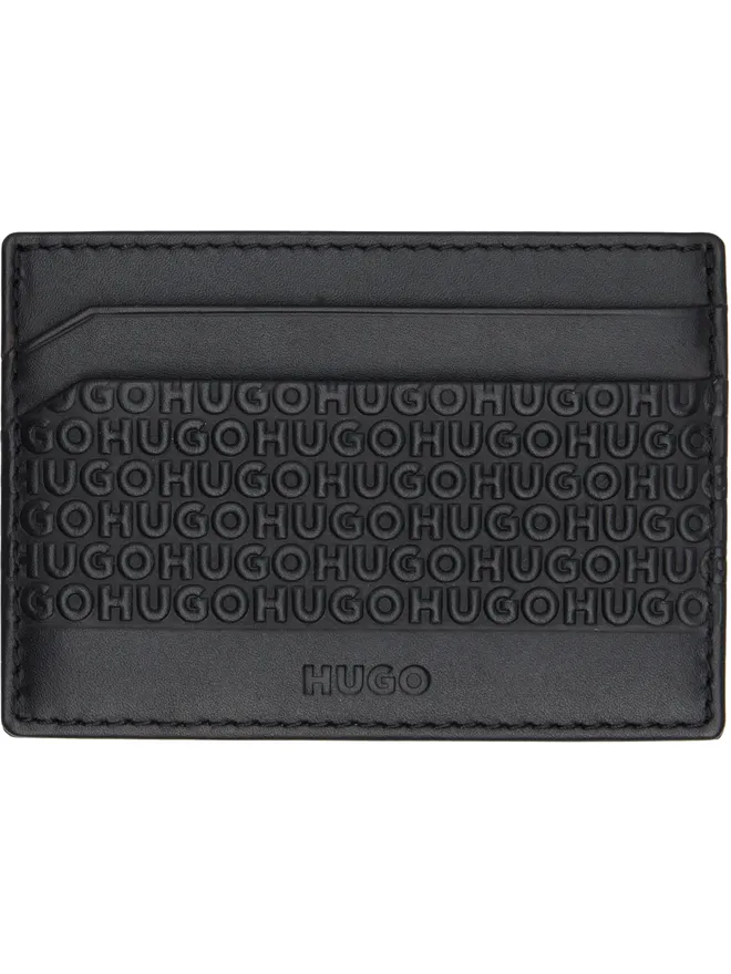 Hugo Hugo ロゴパターン レザー カードケースの商品画像