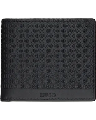 Hugo ロゴパターン レザー 財布 - サムネイル1