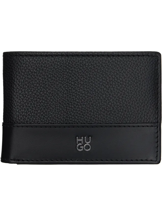 Hugo Hugo スタックロゴ スリム レザー 財布の商品画像