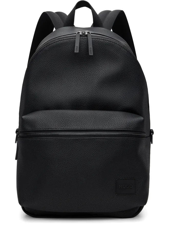 Hugo Hugo ジッパー フェイクレザー バックパックの商品画像