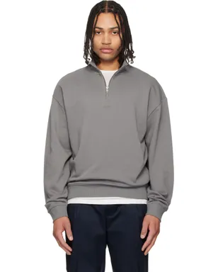 Hugo Cotton Terry Logo-Print スウェットシャツ - サムネイル1