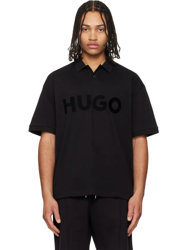 Hugo Hugo オーバーサイズ コントラストロゴ ポロシャツの商品画像