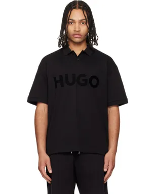 Hugo オーバーサイズ コントラストロゴ ポロシャツ - サムネイル1