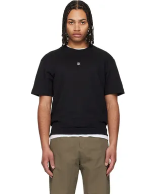 Hugo Stacked-Logo コットンブレンド Tシャツ - サムネイル1