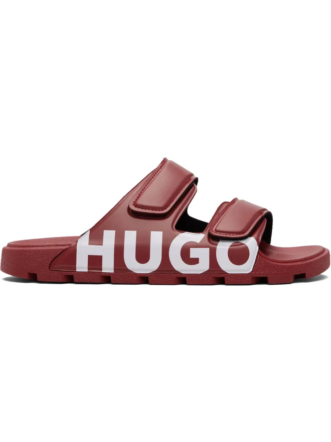 Hugo Hugo Double Touch-Closure Straps ロゴ サンダルの商品画像