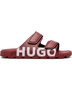 Hugo Double Touch-Closure Straps ロゴ サンダル - サムネイル1