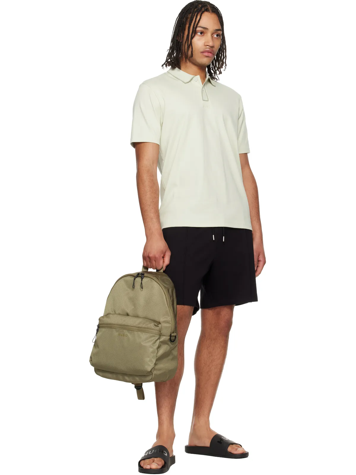 Hugo Tonal Logo Italian-Made サンダル - 画像5