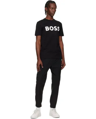 BOSS ブラック テーパードフィット カーゴパンツ - サムネイル4