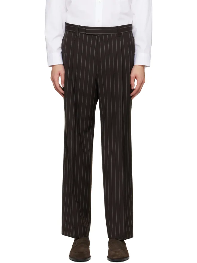 BOSS BOSS バージンウール リラックスフィット トラウザーズの商品画像