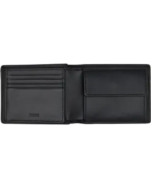 BOSS エンボスロゴ レザー 中ベラ付き二つ折り財布 - サムネイル3