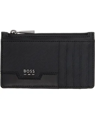 BOSS テクスチャード フェイクレザー カードケース - サムネイル1