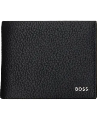 BOSS レタリングロゴ レザー 中ベラ付き二つ折り財布 - サムネイル1