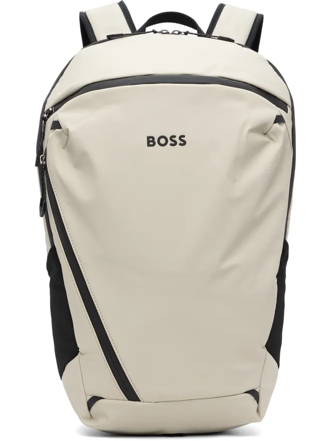 BOSS BOSS フェイクレザー リフレクティブ ディテール バックパックの商品画像