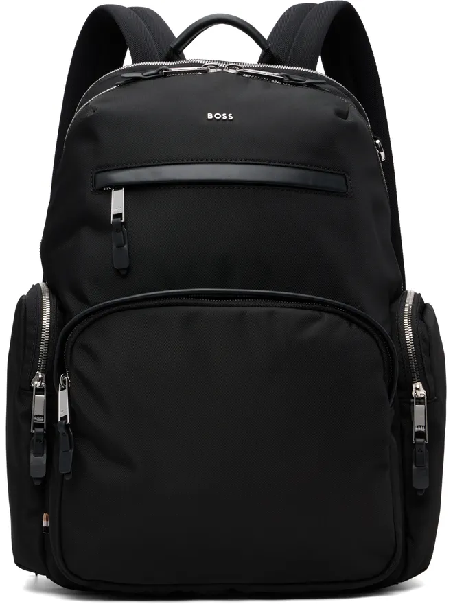 BOSS BOSS レザートリム レタリングロゴ バックパックの商品画像