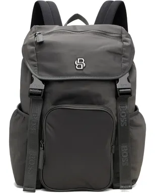 BOSS Double B Monogram ツイル バックパック - サムネイル1