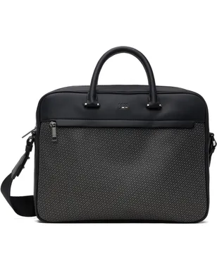 BOSS B Monogram Signature Stripe ブリーフケース - サムネイル1