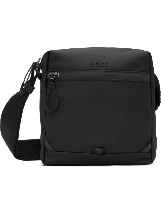 BOSS BOSS Reflective Details フェイクレザー リポーターバッグの商品画像