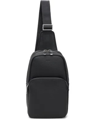 BOSS レザー 型押しロゴ スリングバッグ - サムネイル1
