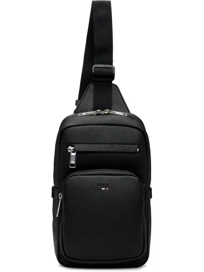 BOSS BOSS フェイクレザー メッセンジャーバッグの商品画像