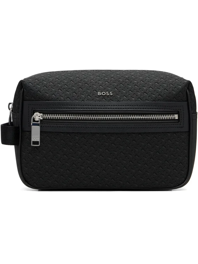BOSS BOSS ボンデッドレザー トラベルポーチの商品画像