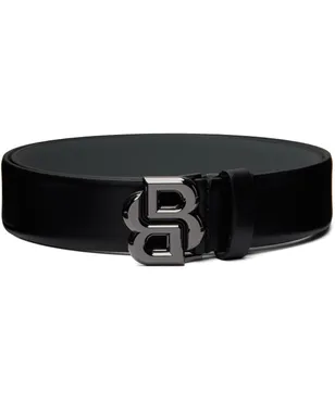 BOSS Double-B モノグラム レザーベルト - サムネイル1