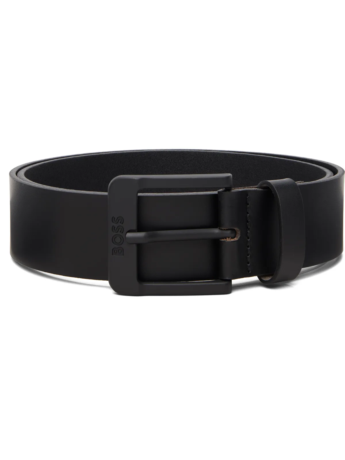 BOSS ロゴバックル レザーベルト - 画像1