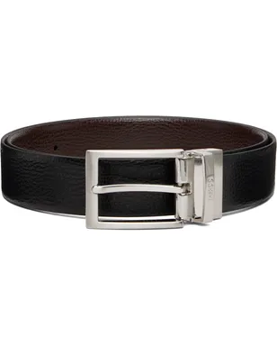 BOSS Grained Italian Leather Logo Keeper リバーシブル ベルト - サムネイル1