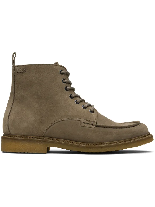 BOSS BOSS Crepe-Outsole Half スエード ブーツの商品画像