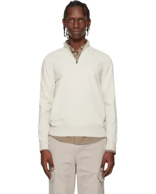 BOSS Zip-Neck コットンニット プルオーバー - サムネイル1