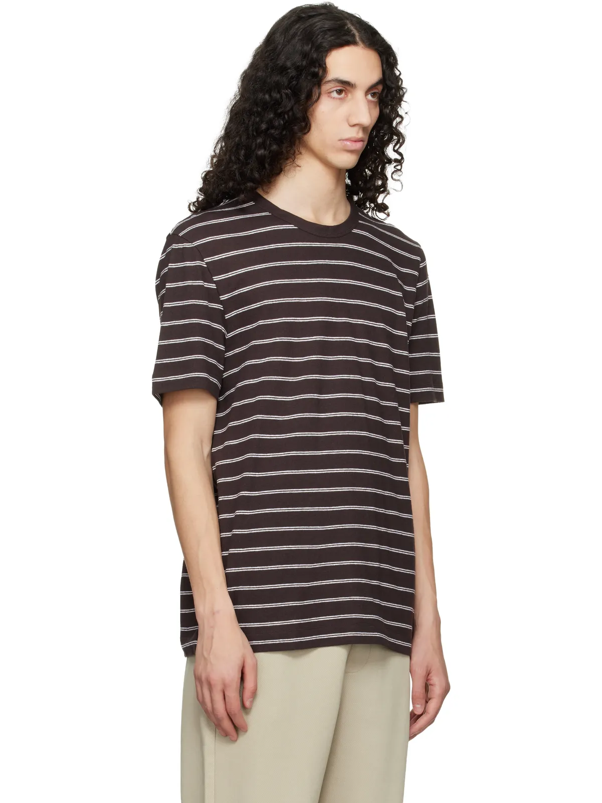 BOSS コットン リネン レギュラーフィット Tシャツ - 画像2