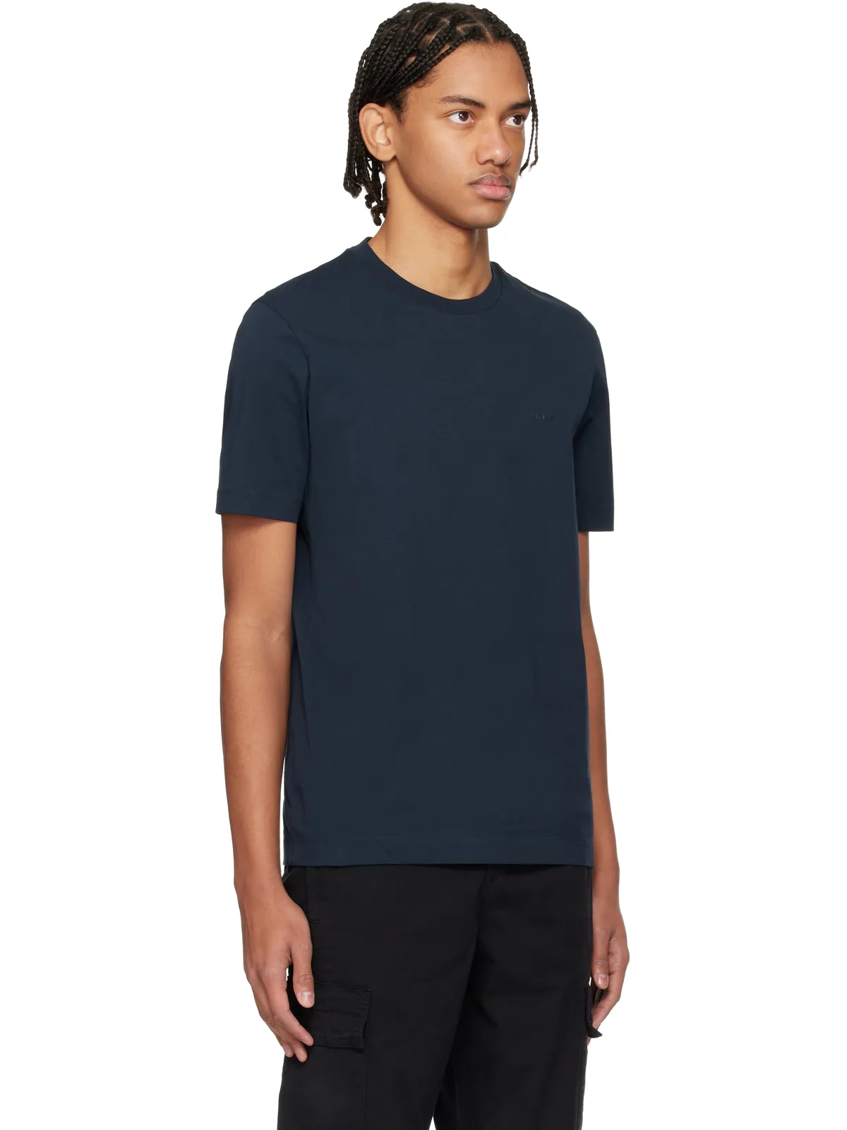 BOSS ロゴ コットンジャージ Tシャツ - 画像2